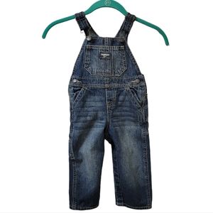 NWOT Oshkosh B'Gosh Denim Overalls Sz 24 Months